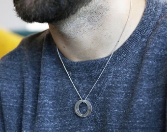 Men's Large Sterling Silver 