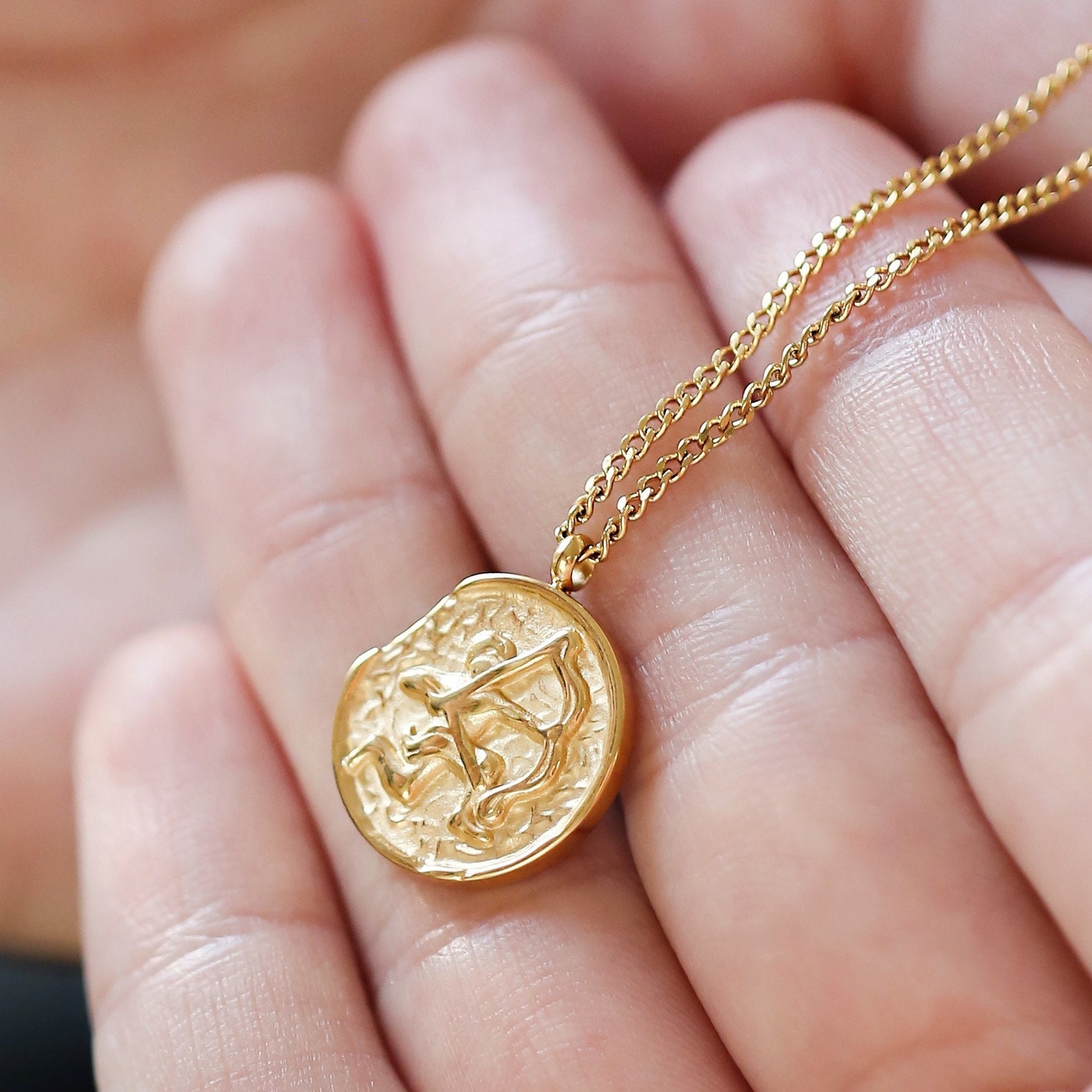 Gold Edelstahl Dreieck Sonne Anhänger Weiß Lederkette Geflochten Damen Herren Gold Edelstahl Dreieck Sonne Anhänger Weiß Lederkette Geflochten Damen Herren