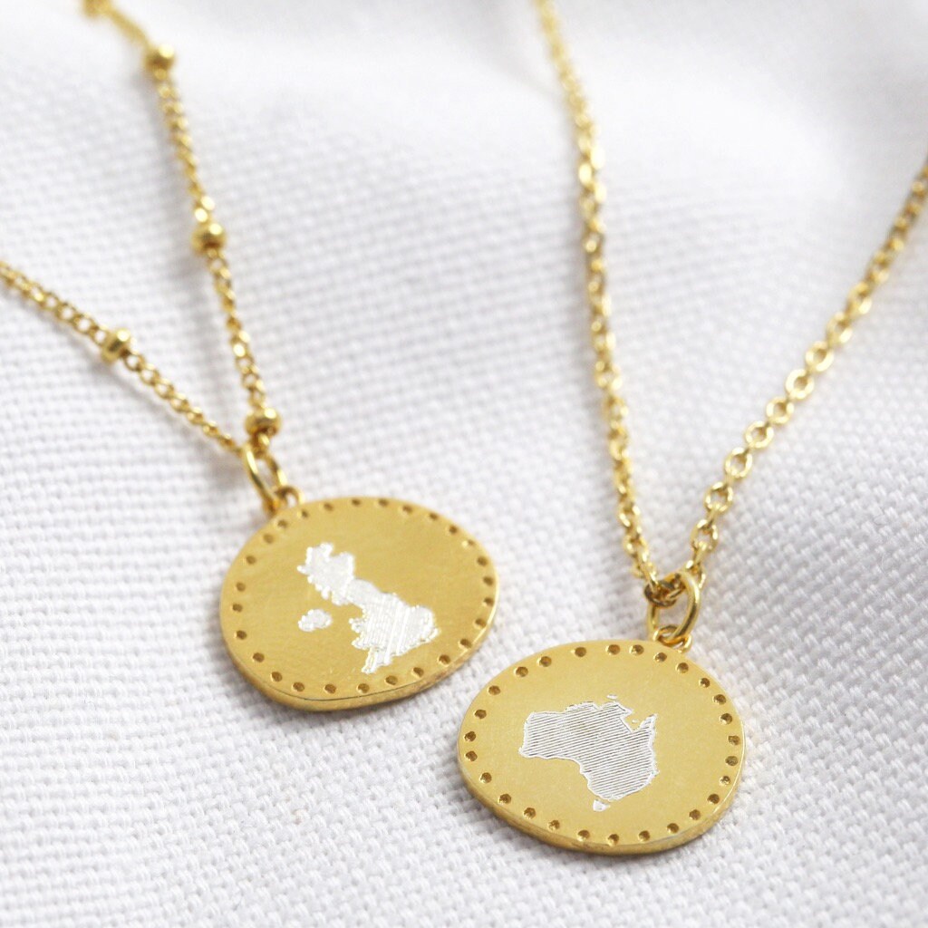 Personalised Sterling Silver Engraved Place Disc Necklace