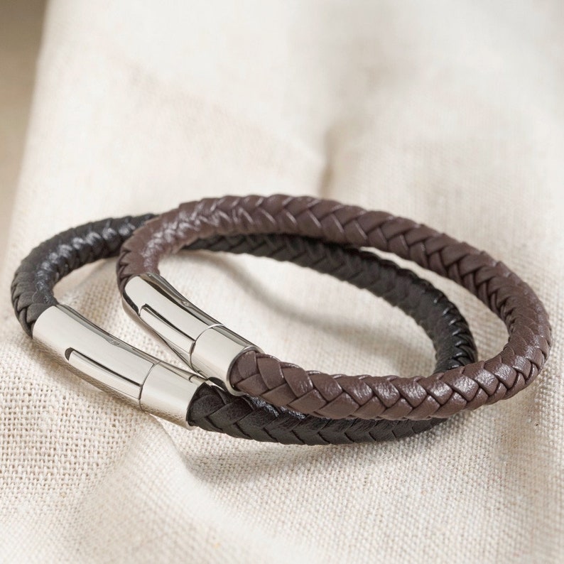 Men's 'Trigger Happy' Vegan Leather Bracelet  image 1