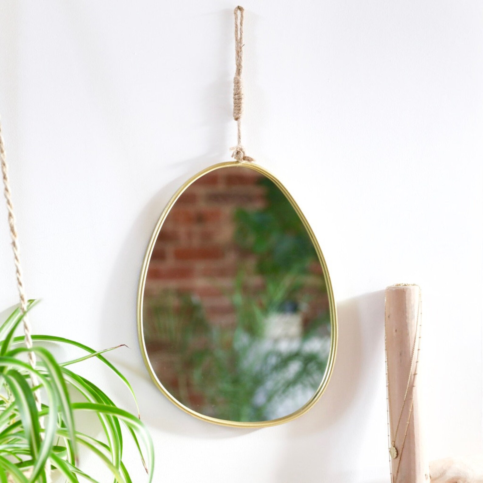 Gold Pebble Mirror Etsy UK