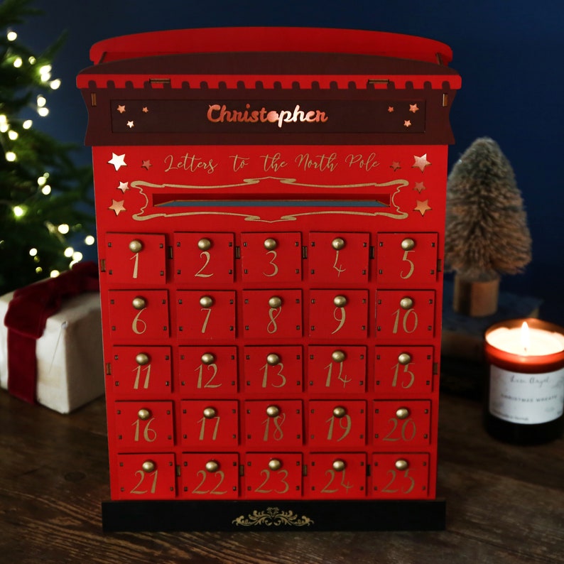 Personalised Fill Your Own Postbox Advent Calendar Etsy