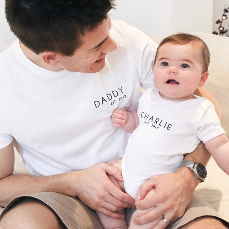 Image of Personalised "Est.' Year T-Shirt in White