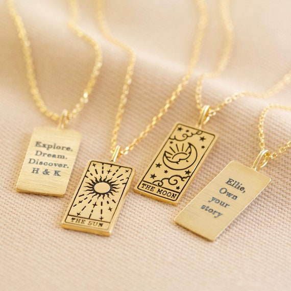 Personalised Tarot Card Pendant 