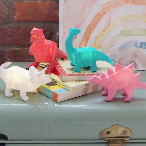House of Disaster Mini LED Origami Dinosaur Night Light - Etsy House of Disaster Mini LED Origami Dinosaur Night Light - Etsy
