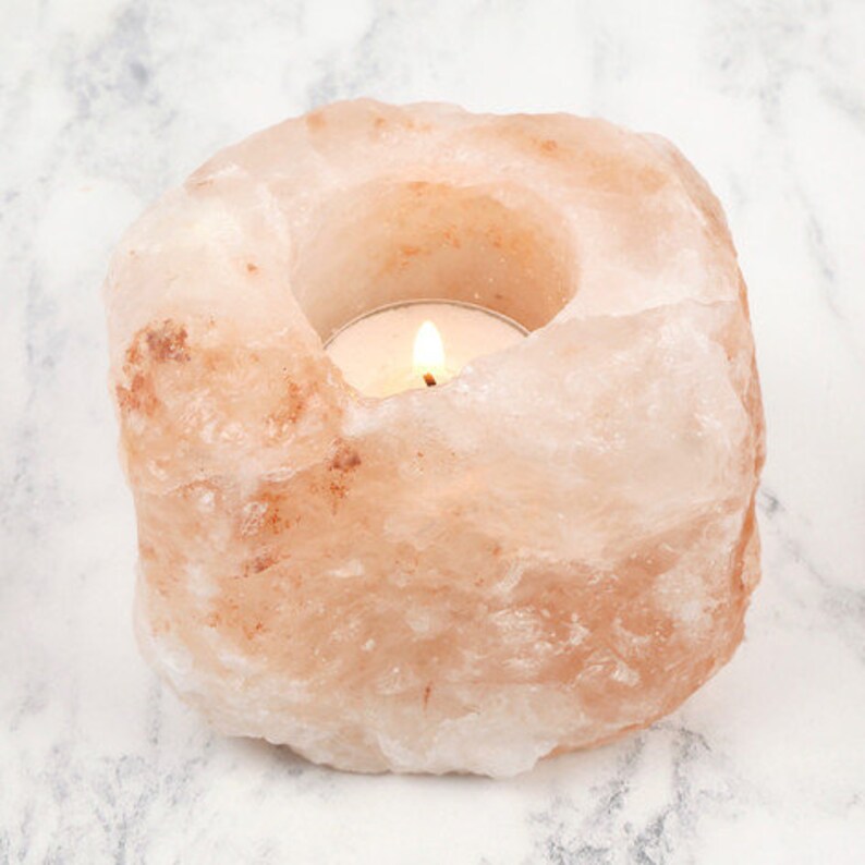 Himalayan Rock Salt Candle Holder Etsy