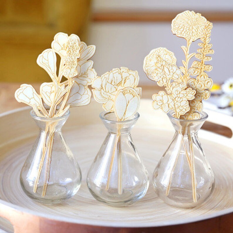 Wooden Flower Bouquet Letterbox Gift Etsy