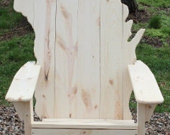 Wisconsin Adirondack Chair, white pine