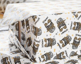 Hashtag MomLife Geschenkpapier, Fine Art Geschenkpapier, matt oder glänzend