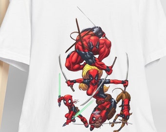 Deadpool Multiverse T-Shirt: Funny Comic Unisex Crewneck