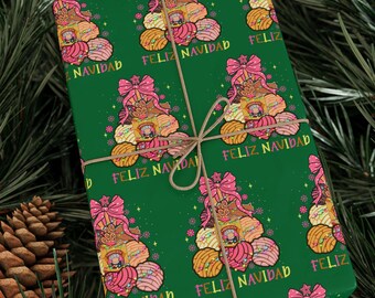 Feliz Navidad Geschenkpapier, Weihnachtsgeschenkpapier von Pan Dulce
