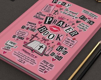 Notizbuch mit Hardcover, Gebetsbuch, Gebetstagebuch, Geschenk für Schriftsteller, Reisetagebuch, Geschenk, Notizbuch mit Hardcover, matt, 150 linierte Seiten