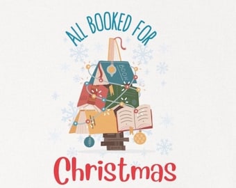 All Bookd for Christmas Sweatshirt: Urlaub Buch Liebhaber Rundhalsausschnitt