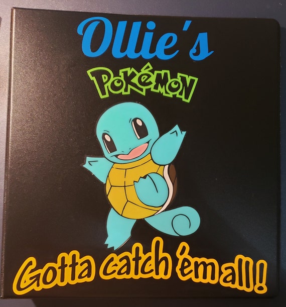 1 Inch Binder With 25 Pages Personalized Pokemon Card Collector's 25/9  Pocket Pages Holds 450 Cards 