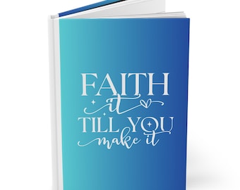 „Glaube daran, bis du es schaffst“-Gebetstagebuch: Inspirierendes spirituelles Notizbuch, Hardcover, matt, 150 linierte Seiten