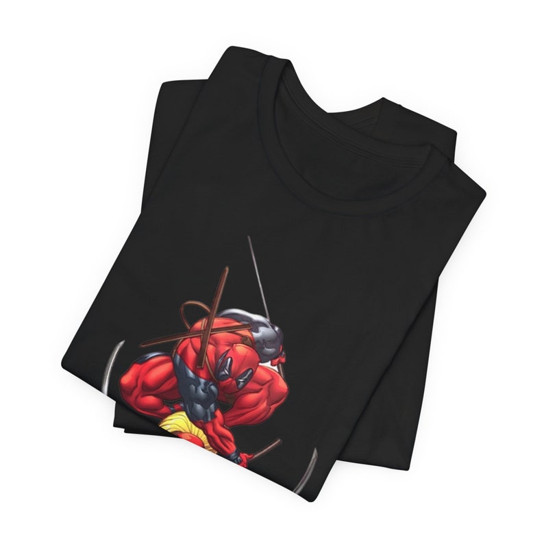 Deadpool Multiverse T-Shirt: Funny Comic Unisex Crewneck Black