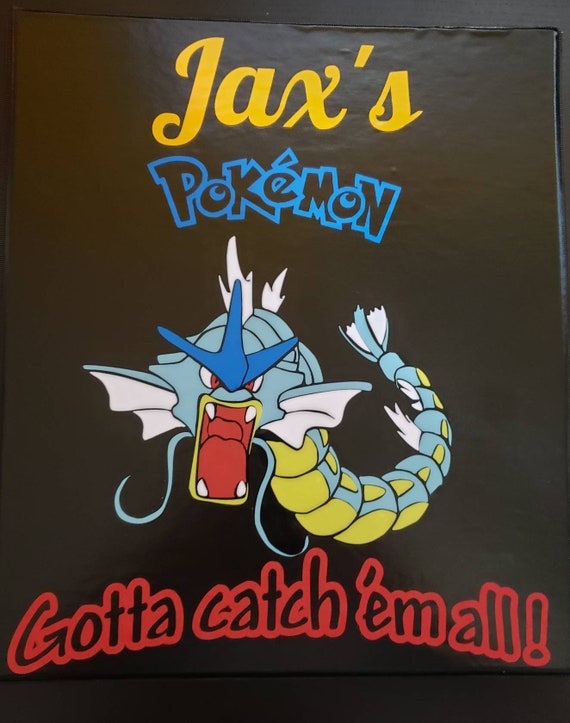 1 Inch Binder With 25 Pages Personalized Pokemon Card Collector's 25/9  Pocket Pages Holds 450 Cards 