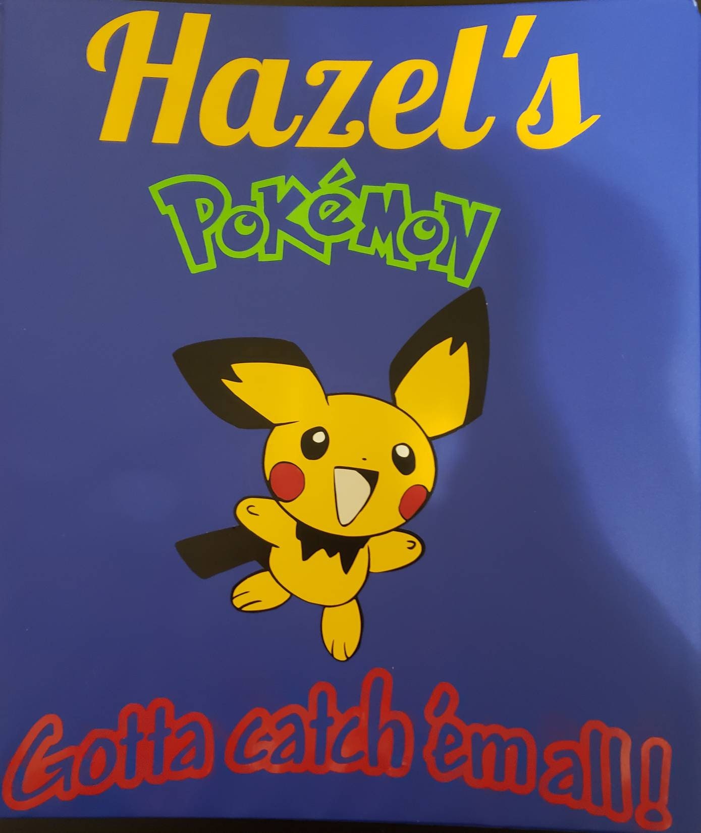 Personalized Pokemon Card Collector's 1 Inch Binder With - Etsy