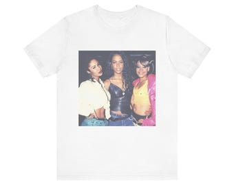 90er Jahre Aaliyah inspiriert Tee: Retro Musik Mode T-Shirt