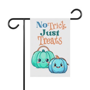 Teal & Blue Pumpkin Halloween Yard Flag: Allergy Friendly, Autism Awareness