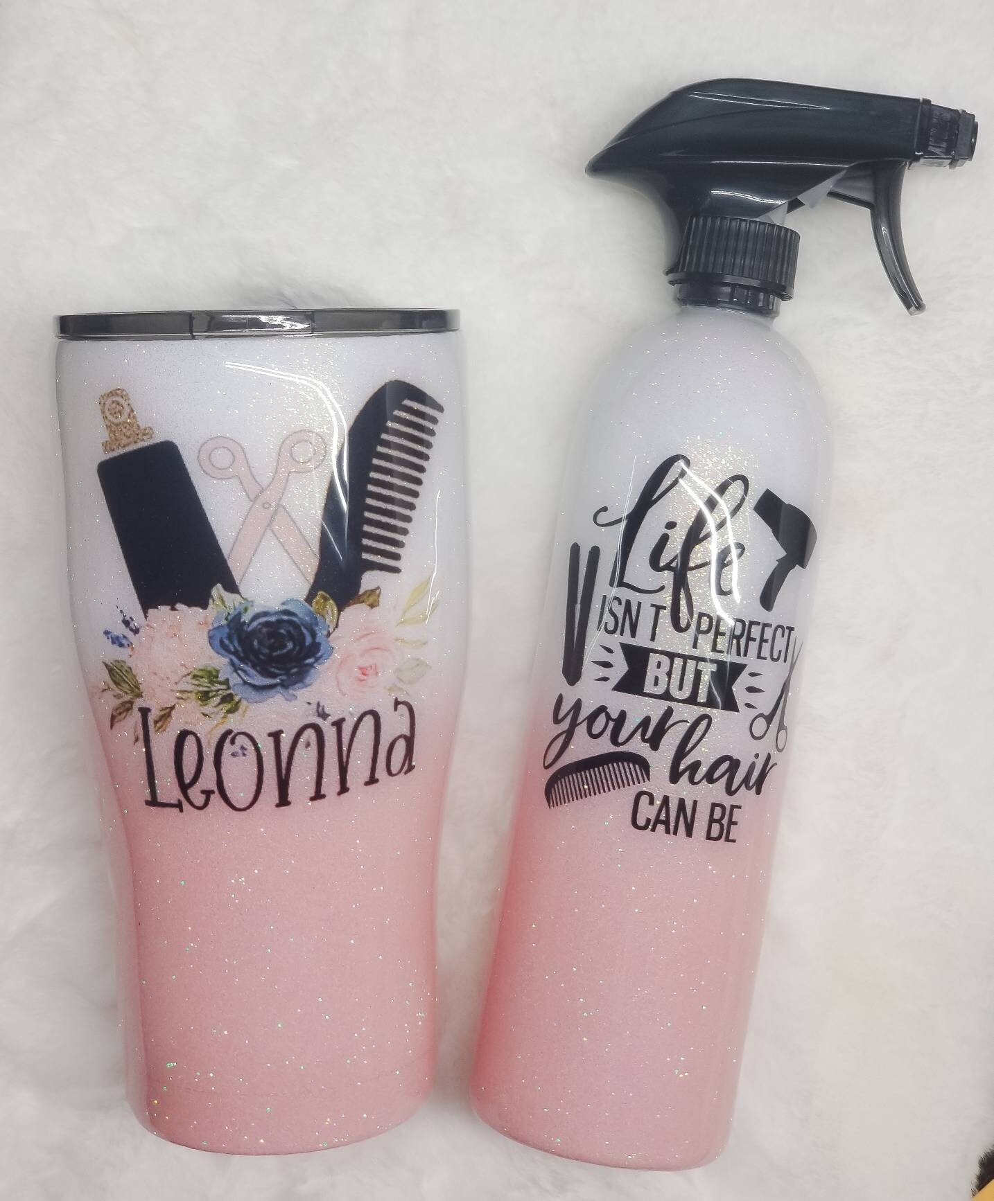 Hairstylist Tumbler & Spray Bottle Sets Etsy