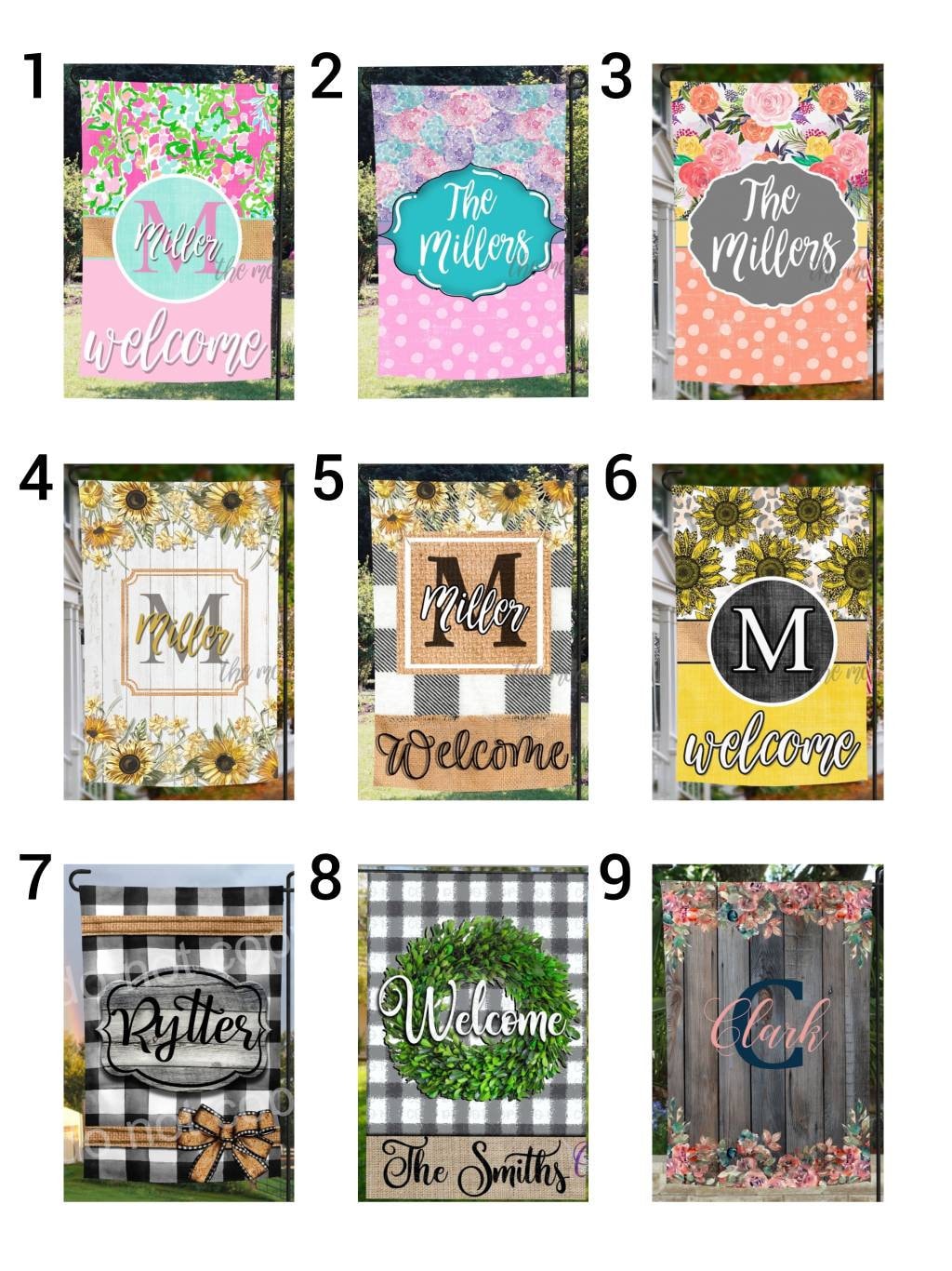Personalized Garden Flags Sublimation Yard Flags Yard Etsy