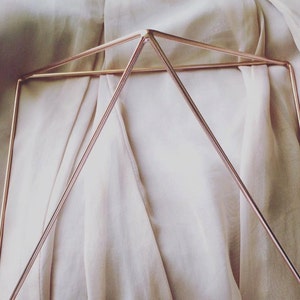 Rose Gold Meditation Pyramid Healing Cleansing Crystals Prosperity Meditation Power