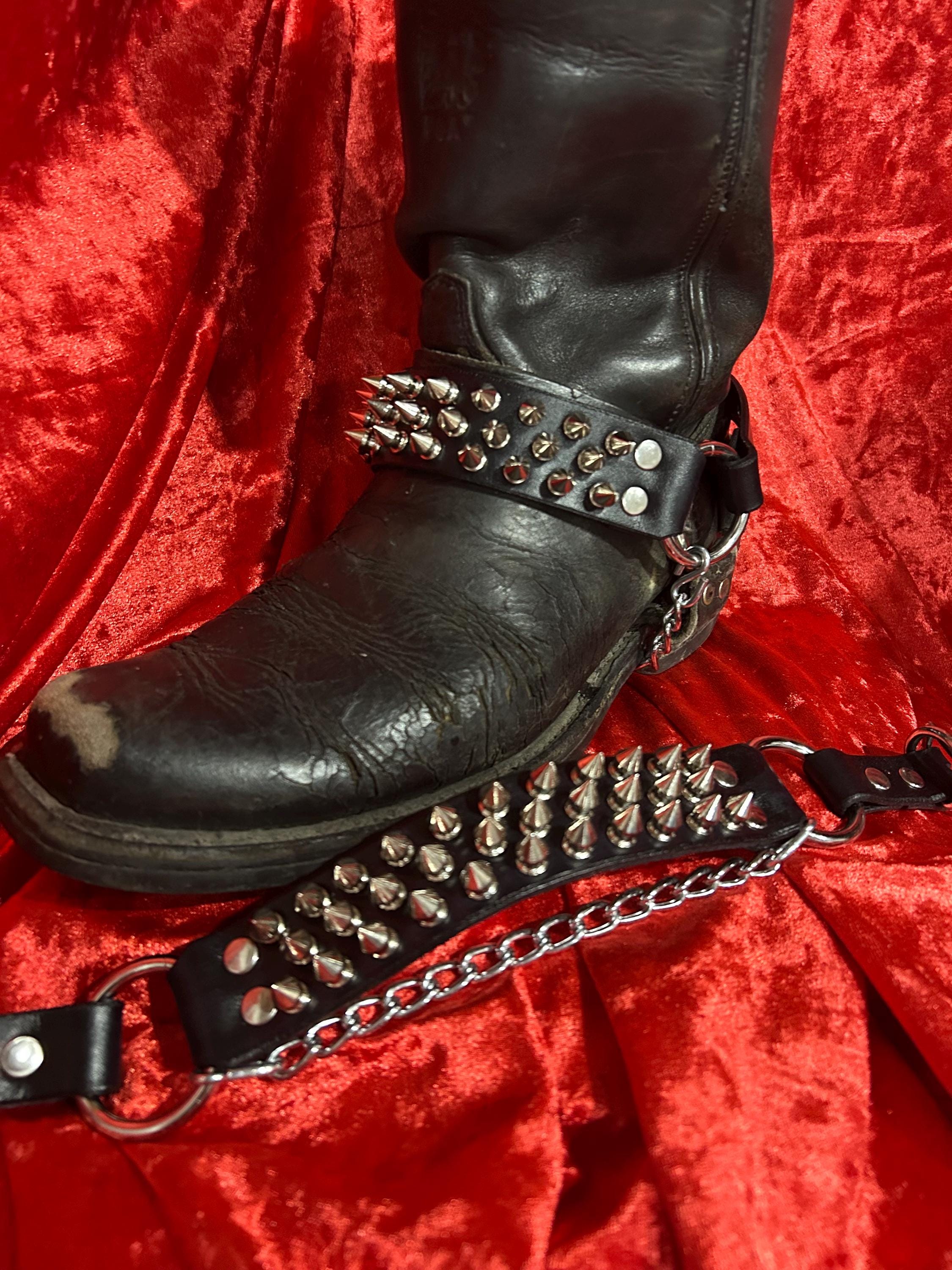 Pair of Three Row Spiked Bootstraps - Etsy