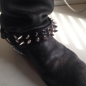 Spiked Biker Boot Strap - Etsy