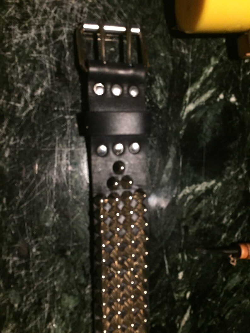 4 Row Tall Cone Studded Belt Etsy