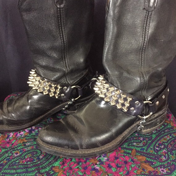 studded bootstraps