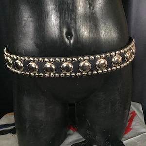 Rocker belt with dome studs