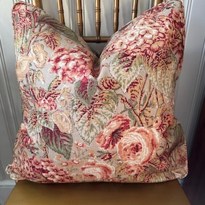 Ralph Lauren Floral Decorative Throw Pillow Cover Southwick Floral Wild Rose