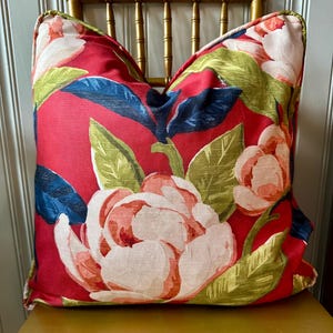 Ralph Lauren Floral Decorative Throw Pillow Cover Southwick Floral Wild Rose