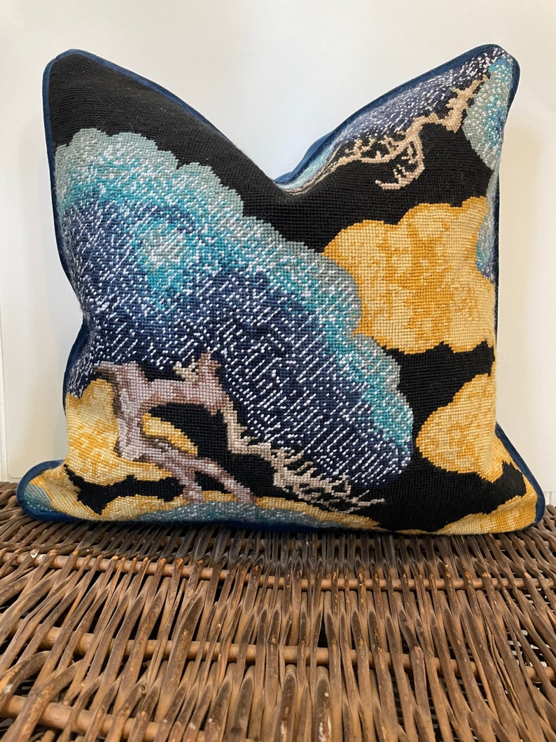 Custom Needlepoint Pillow Finishing Etsy