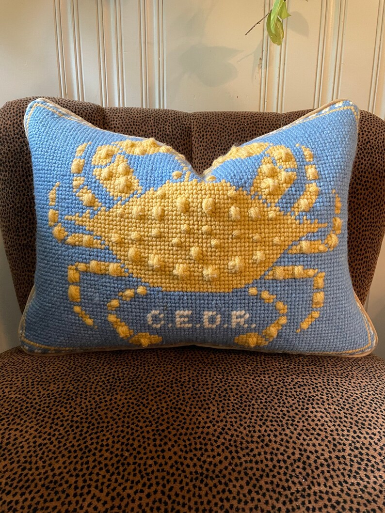 Custom Needlepoint Pillow Finishing Etsy