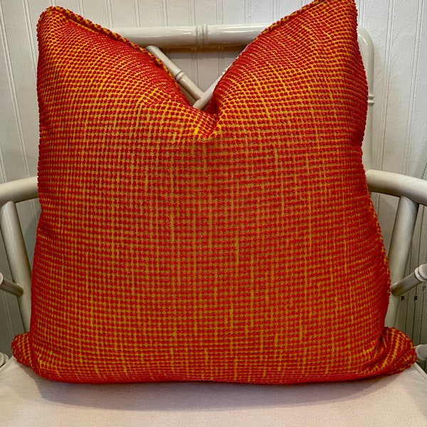 Colorful Scalamandre Pillow Cover with Self Cording