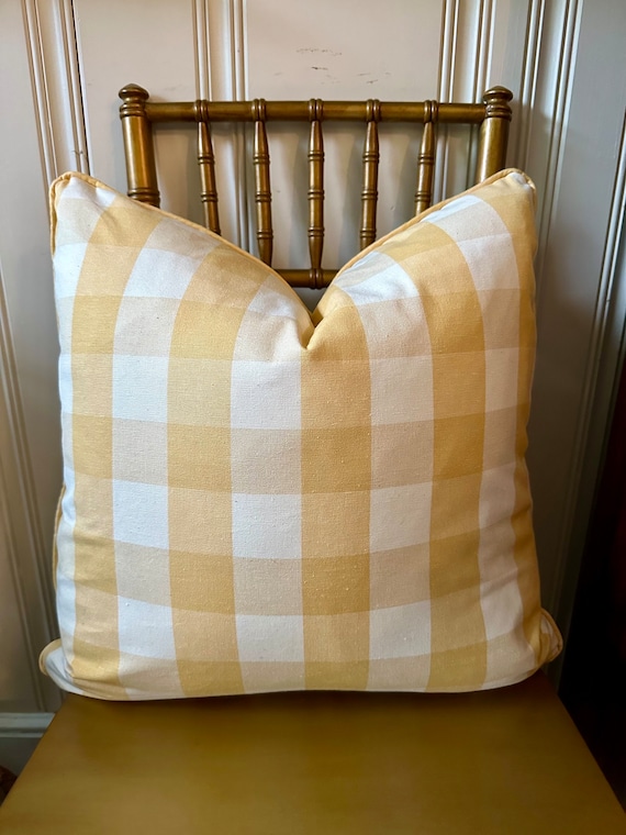 Ralph lauren yellow pillow discount