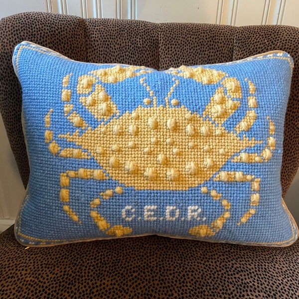 Needlepoint Pillow Etsy