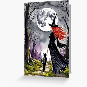 Bruxa Celta Ruiva Floresta da Lua Cheia