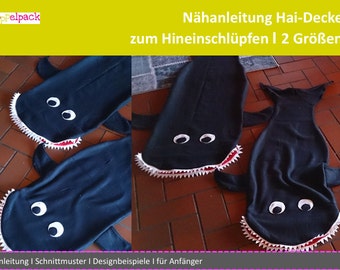 Hai Decke, Shark, Nähen, Schlafsack