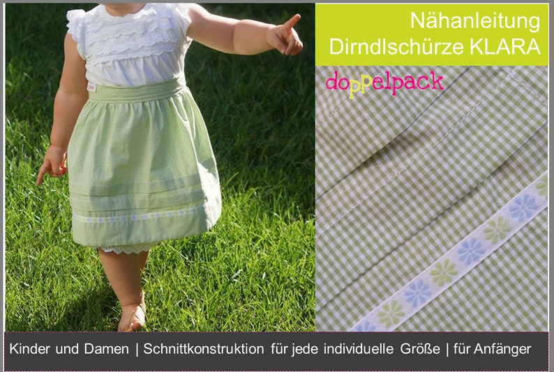 Dirndlschürze, Nähanleitung, Schürze, Dirndl, Nähen Bild 3