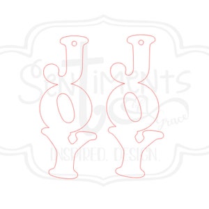 JOY Dangle Earrings 1.5&quot; - Laser, Christmas, 2020, Gift, House, Glowforge, Vector, Jewelry, wood, acrylic, earrings