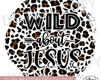 Dziki Jezus Sublimacja Projekt Pismo Święte Chrześcijańska Strzała Lampart Nadruk Czarno-Brązowy Przezroczysty PNG