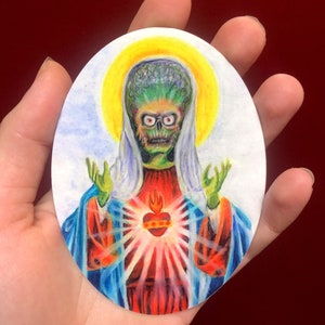 Mars Attacks Inspired Sticker.