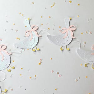 Silly Goose Garland Pink One Lucky Duck 1st Birthday Banner Boy Baby Shower