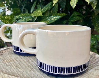 Ceramic Mug | Navy Blue Design