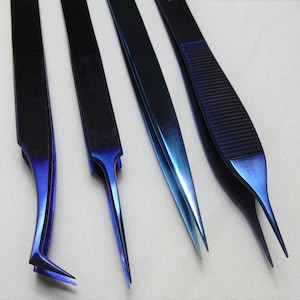 Titanium Tweezers set of 4