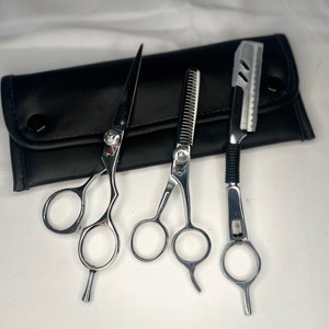 Ensemble de ciseaux à cheveux professionnels (pour gaucher)