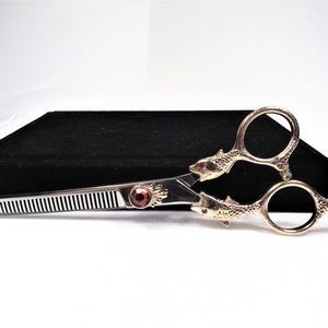 Professional hair dressing shear 6.25&quot; (Mystical series - GOLD BLACK)